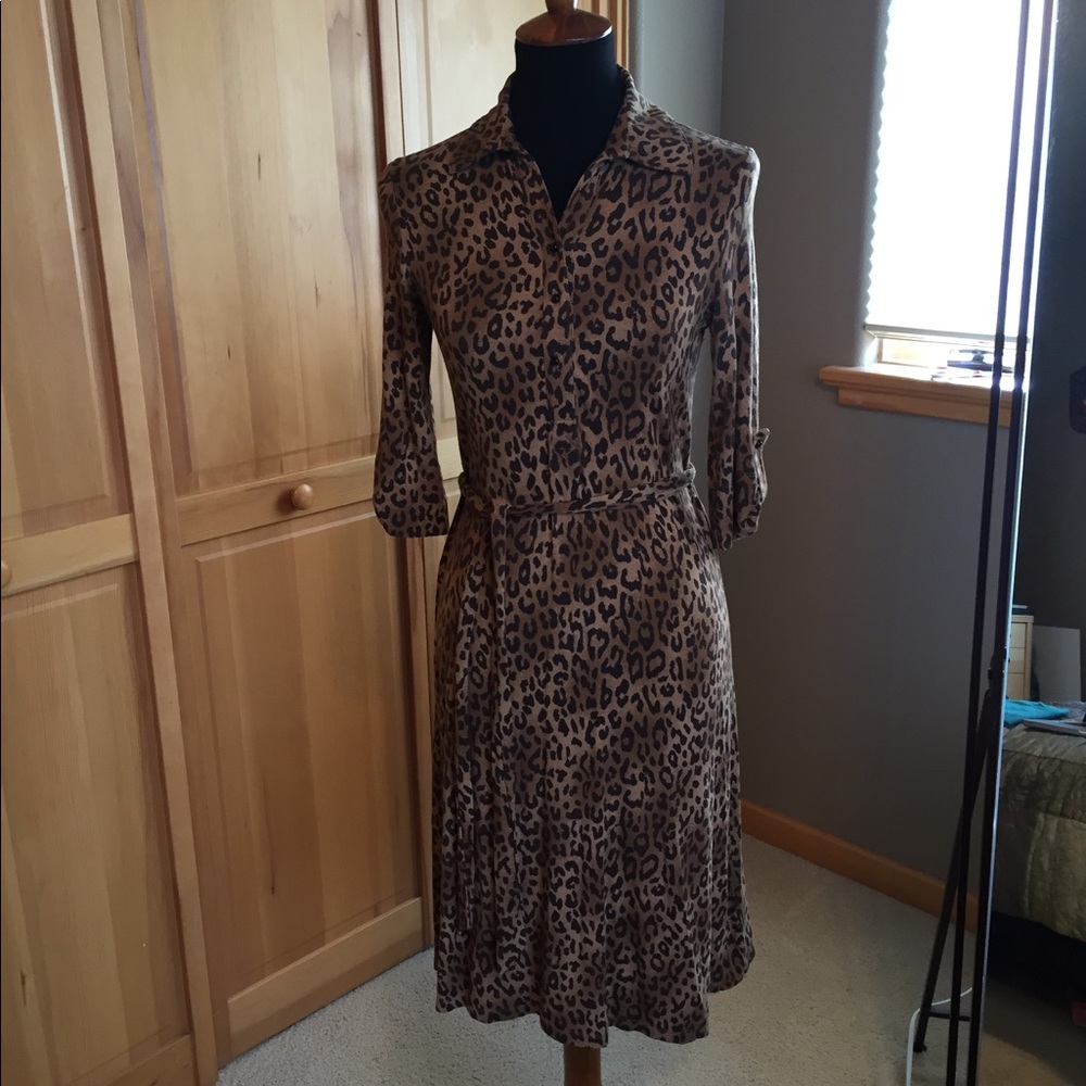 Animal print dress